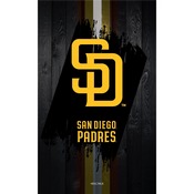 L5000 San Diego Padres 30" Lighted Bar Stool with Black Wrinkle Finish by Holland Bar Stool Co., L500030MLBSDPBlkVinyl