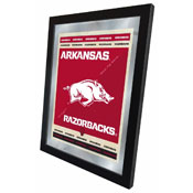 University of Arkansas 17"x22" Logo Wall Mirror by Holland Bar Stool Company, AGS-MLogoArknUn