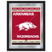 University of Arkansas 17"x22" Logo Wall Mirror by Holland Bar Stool Company, AGS-MLogoArknUn
