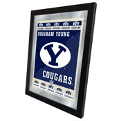 Brigham Young University 17"x22" Logo Wall Mirror by Holland Bar Stool Company, AGS-MLogoBrigYn