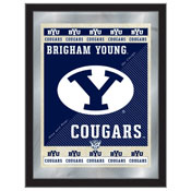 Brigham Young University 17"x22" Logo Wall Mirror by Holland Bar Stool Company, AGS-MLogoBrigYn