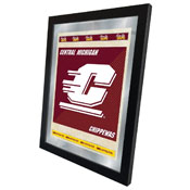 Central Michigan University 17"x22" Logo Wall Mirror by Holland Bar Stool Company, AGS-MLogoCenMic