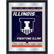 University of Illinois 17"x22" Logo Wall Mirror by Holland Bar Stool Company, AGS-MLogoIlliniU