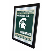 Michigan State University 17"x22" Logo Wall Mirror by Holland Bar Stool Company, AGS-MLogoMichSt