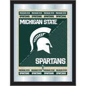 Michigan State University 17"x22" Logo Wall Mirror by Holland Bar Stool Company, AGS-MLogoMichSt