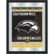 University of Southern Mississippi 17"x22" Logo Wall Mirror by Holland Bar Stool Company, AGS-MLogoSouMis