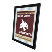 Texas State University 17"x22" Logo Wall Mirror by Holland Bar Stool Company, AGS-MLogoTexsSt
