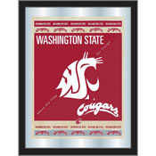 Washington State University 17"x22" Logo Wall Mirror by Holland Bar Stool Company, AGS-MLogoWashSt