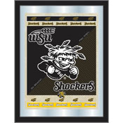 Wichita State University 17"x22" Logo Wall Mirror by Holland Bar Stool Company, AGS-MLogoWichSt