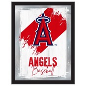 Los Angeles Angels 17"x22" Logo Wall Mirror by Holland Bar Stool, AGS-MLogoMLBLAA