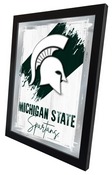 Michigan State University 17"x22" Logo Wall Mirror by Holland Bar Stool Company, AGS-MLogoMichSt