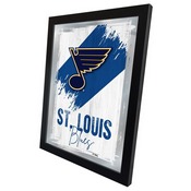 St Louis Blues 17"x22" Logo Wall Mirror by Holland Bar Stool Company, MLogo08STLBlu
