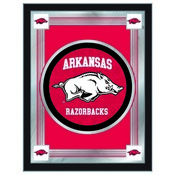 University of Arkansas 17"x22" Logo Wall Mirror by Holland Bar Stool Company, AGS-MLogoArknUn