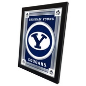 Brigham Young University 17"x22" Logo Wall Mirror by Holland Bar Stool Company, AGS-MLogoBrigYn