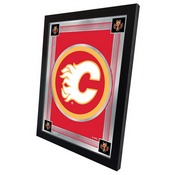 Calgary Flames 17" x 22" Logo Mirror by Holland Bar Stool Company, MLogoCalFla