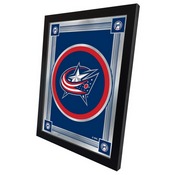 Columbus Blue Jackets 17" x 22" Logo Mirror by Holland Bar Stool Company, MLogoColBlu