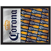 Corona (YwBtlPtrn) 17"x22" Logo Wall Mirror, MLogoCrna-YwBtlPtrn