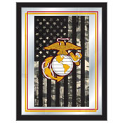 United States Marine Corps (Red/Yellow) Logo Wall Mirror by Holland Bar Stool Company, AGS-MLogoMarineRY