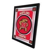 University of Maryland 17"x22" Logo Wall Mirror by Holland Bar Stool Company, AGS-MLogoMrylnd