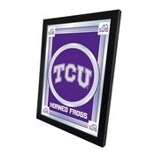 TCU 17"x22" Logo Wall Mirror by Holland Bar Stool Company, AGS-MLogoTexChr