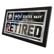 United States Navy 26" x 15" Retired Wall Mirror, MRetNavy