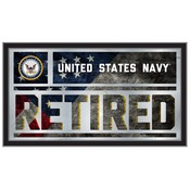 United States Navy 26" x 15" Retired Wall Mirror, MRetNavy