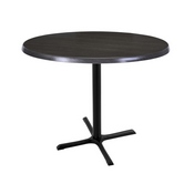 Indoor/Outdoor 36" Tall OD211 Black Table Base with 30" x 30" Foot and 36" Diameter Indoor/Outdoor Top by the Holland Bar Stool Co., AGS-OD211-3036BWOD36RBlkStl