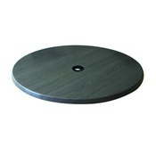 36" Diameter, Indoor/Outdoor All-Season EnduroTop Table Top with Umbrella Hole by the Holland Bar Stool Co., AGS-OD36RBlkStlU