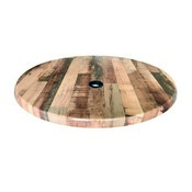 36" Diameter, Indoor/Outdoor All-Season EnduroTop Table Top with Umbrella Hole by the Holland Bar Stool Co., AGS-OD36RBlkStlU