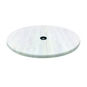 36" Diameter, Indoor/Outdoor All-Season EnduroTop Table Top with Umbrella Hole by the Holland Bar Stool Co., AGS-OD36RBlkStlU