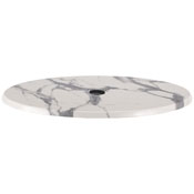 36" Diameter, Indoor/Outdoor All-Season EnduroTop Table Top with Umbrella Hole by the Holland Bar Stool Co., AGS-OD36RBlkStlU