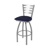 OD410 Jackie Stainless Steel Swivel Outdoor Stool with Breeze Sapphire Seat, AGS-OD41025SSOD001
