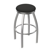 OD802 Misha Stainless Steel Swivel Outdoor Stool with Breeze Graphite Seat, AGS-OD80225SSOD003