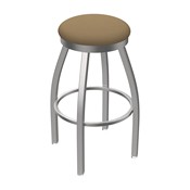 OD802 Misha Stainless Steel Swivel Outdoor Stool with Breeze Champagne Seat, AGS-OD80225SSOD005