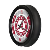 University of Alabama Indoor/Outdoor LED Wall Clock by Holland Bar Stool Co., AGS-ODClk14BK-08AL-A