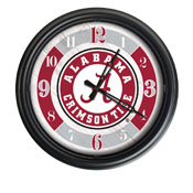 University of Alabama Indoor/Outdoor LED Wall Clock by Holland Bar Stool Co., AGS-ODClk14BK-08AL-A