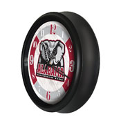 University of Alabama Indoor/Outdoor LED Wall Clock by Holland Bar Stool Co., AGS-ODClk14BK-08AL-A