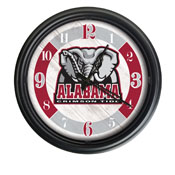 University of Alabama Indoor/Outdoor LED Wall Clock by Holland Bar Stool Co., AGS-ODClk14BK-08AL-A