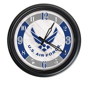 United States Air Force Indoor/Outdoor LED Wall Clock by Holland Bar Stool Co., ODClk14BK-08AirFor