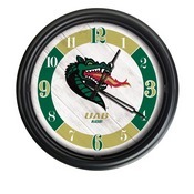 University of Alabama at Birmingham Indoor/Outdoor LED Wall Clock by Holland Bar Stool Co., ODClk14BK-08AlaBir