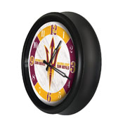Arizona State University Indoor/Outdoor LED Wall Clock by Holland Bar Stool Co., AGS-ODClk14BK-08ArizSt-F
