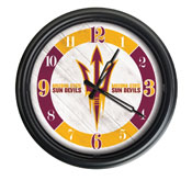 Arizona State University Indoor/Outdoor LED Wall Clock by Holland Bar Stool Co., AGS-ODClk14BK-08ArizSt-F