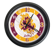 Arizona State University Indoor/Outdoor LED Wall Clock by Holland Bar Stool Co., AGS-ODClk14BK-08ArizSt-F