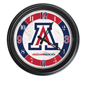 University of Arizona Indoor/Outdoor LED Wall Clock by Holland Bar Stool Co., ODClk14BK-08ArizUn