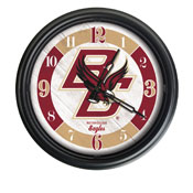 Boston College Indoor/Outdoor LED Wall Clock by Holland Bar Stool Co., ODClk14BK-08BostnC