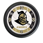 University of Central Florida Indoor/Outdoor LED Wall Clock by Holland Bar Stool Co., ODClk14BK-08CenFla