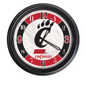 University of Cincinnati Indoor/Outdoor LED Wall Clock by Holland Bar Stool Co., ODClk14BK-08Cincin