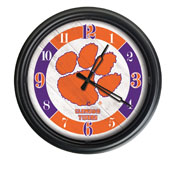 Clemson Indoor/Outdoor LED Wall Clock by Holland Bar Stool Co., ODClk14BK-08Clmson