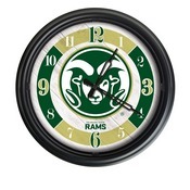 Colorado State University Indoor/Outdoor LED Wall Clock by Holland Bar Stool Co., ODClk14BK-08ColoSt