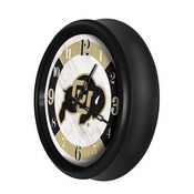 University of Colorado Indoor/Outdoor LED Wall Clock by Holland Bar Stool Co., ODClk14BK-08ColoUn